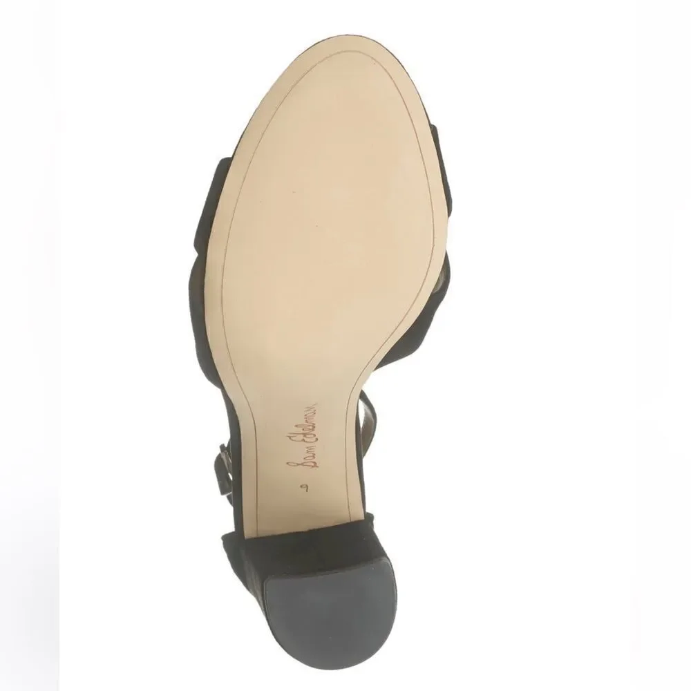 NWT SAM EDELMAN YANCY BLOCK HEEL ANKLE STRAP‎ SANDAL HEEL
